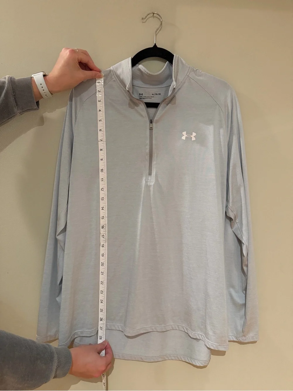 Under Armour Gray 1/2 Zip Long Sleeve